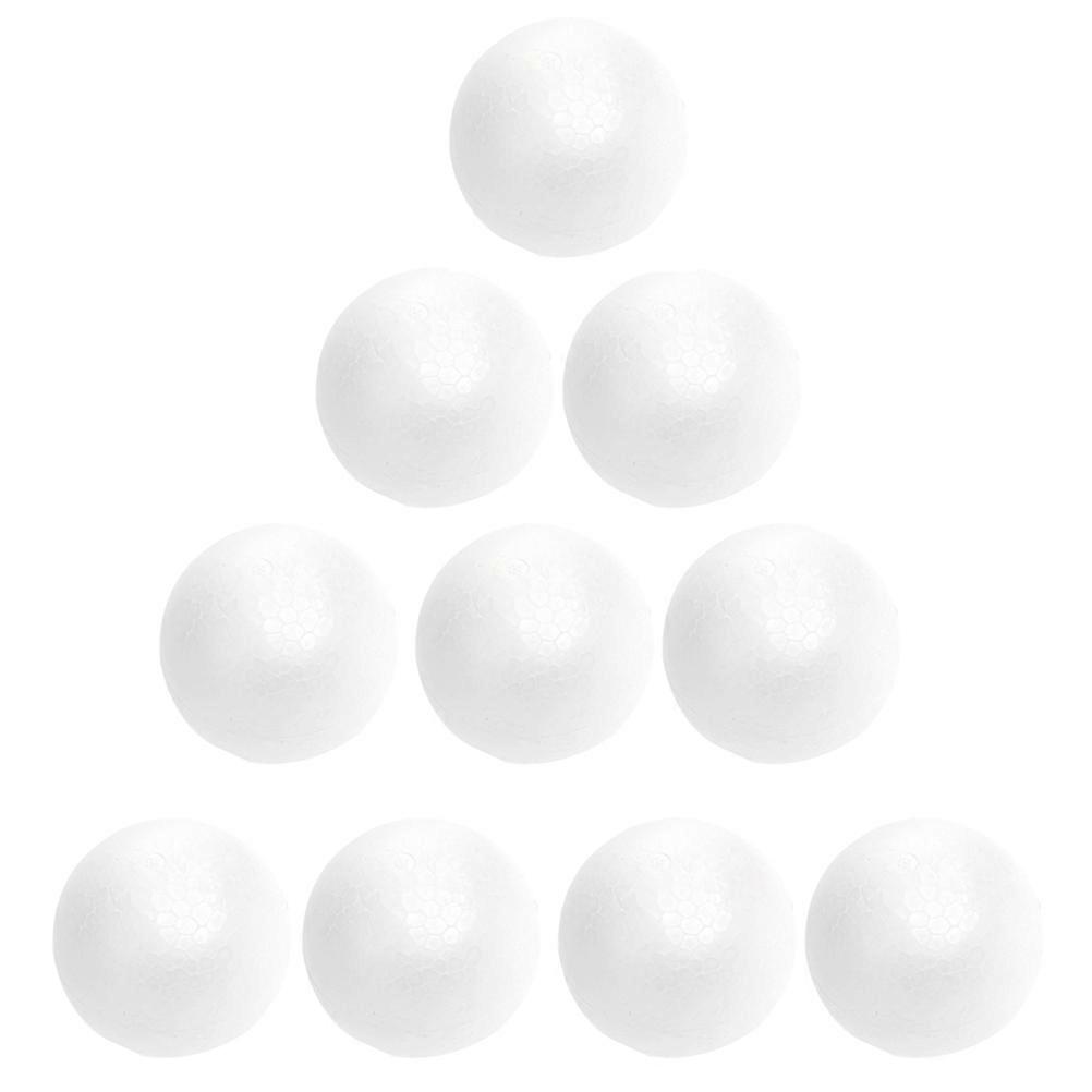 10pcs 9cmソリッドボール子供DIYクラフト素材面白いラウンドボールオーナメント