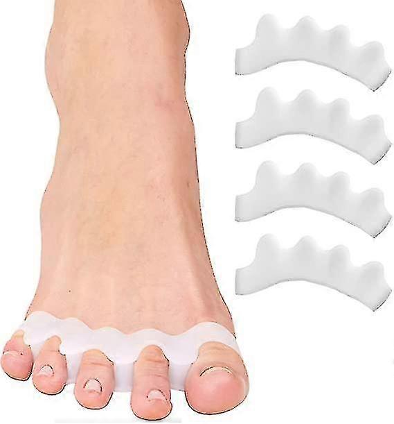 5 Pairs Silicone Toe Spacers For Correct Toe Alignment, Bunion And Hammertoe Straighteners