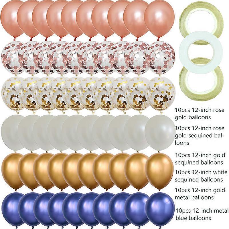 63pcs/1set Balloons Eucalyptus Pearl White Gold Confetti Balloon Wedding Baby Shower Olive Green Birthday
