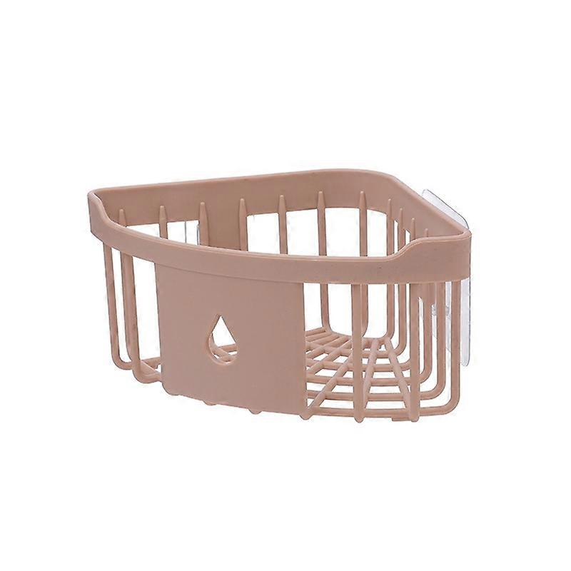 Wall Mount Triangle Corner Storage Rack Basket Kitchen Bathroom Organizer Shelf JIKAIX
