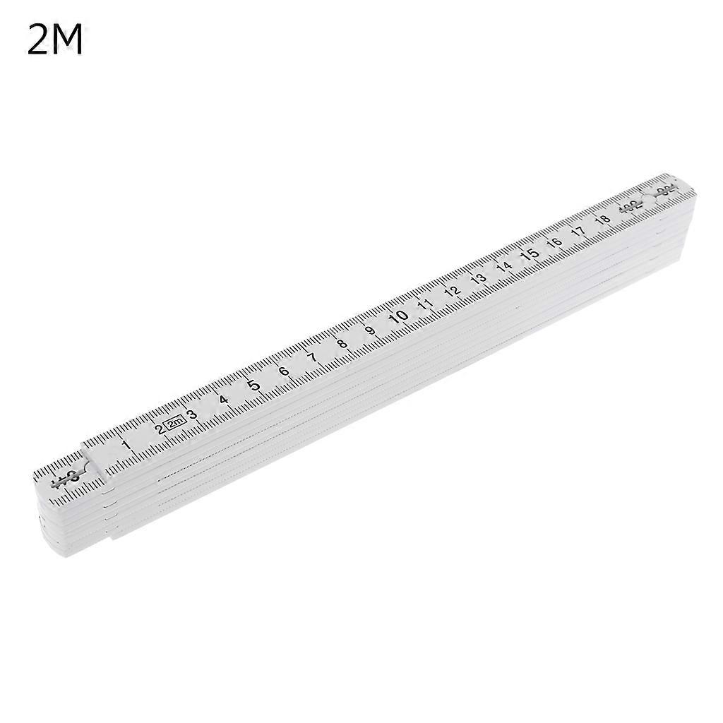  Compact Folding Meter Stick Measuring Stick Plastic 1/2M Length for Carpenter
