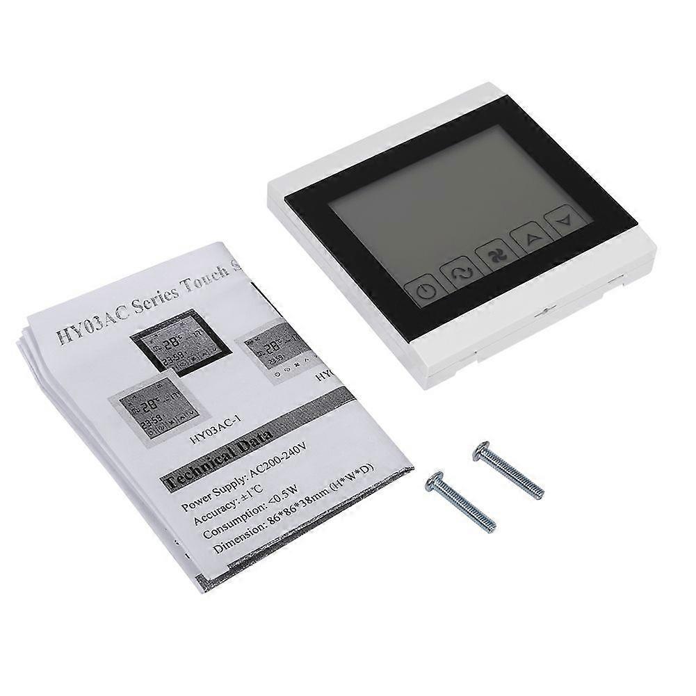 AC220~240V Touch Screen LCD Programmable Thermostat Intelligent Temperature Controller