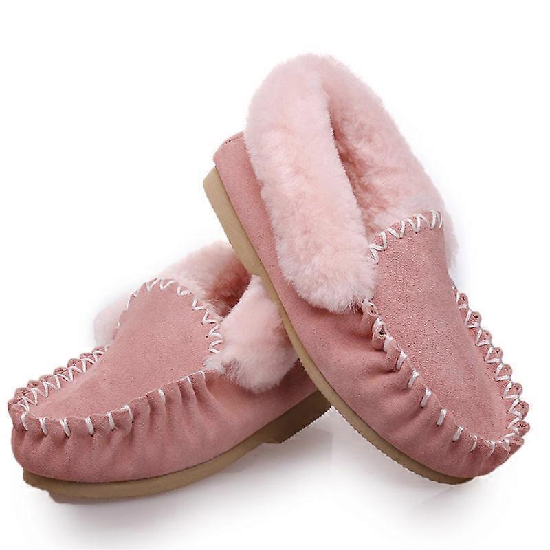 100% Australian Merino Sheepskin Moccasins Slippers Winter Casual Genuine Slip On UGG