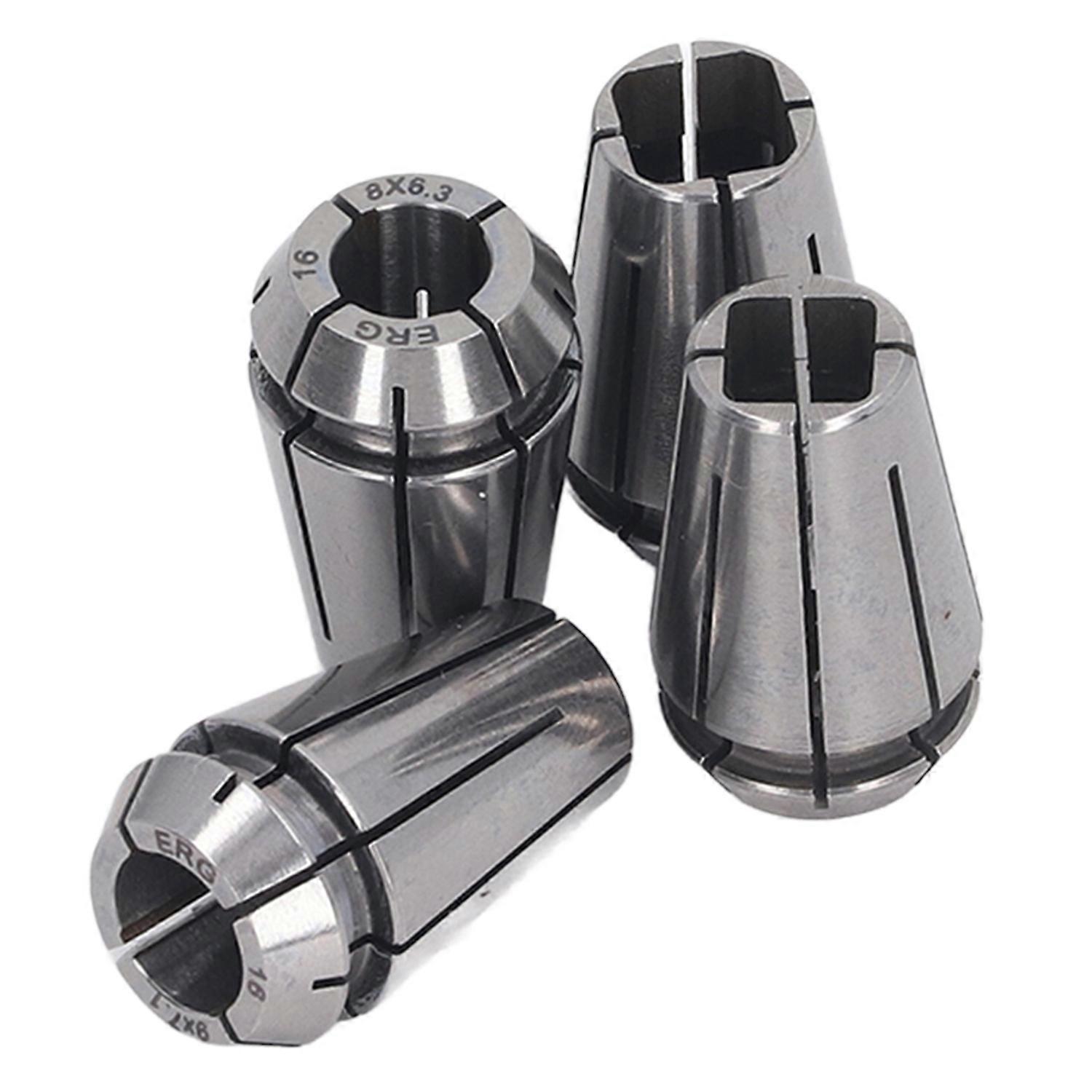 4Pcs Collet Chuck Spring Steel High Accuracy ERG16 Lathe Collet for Boring Milling Reaming