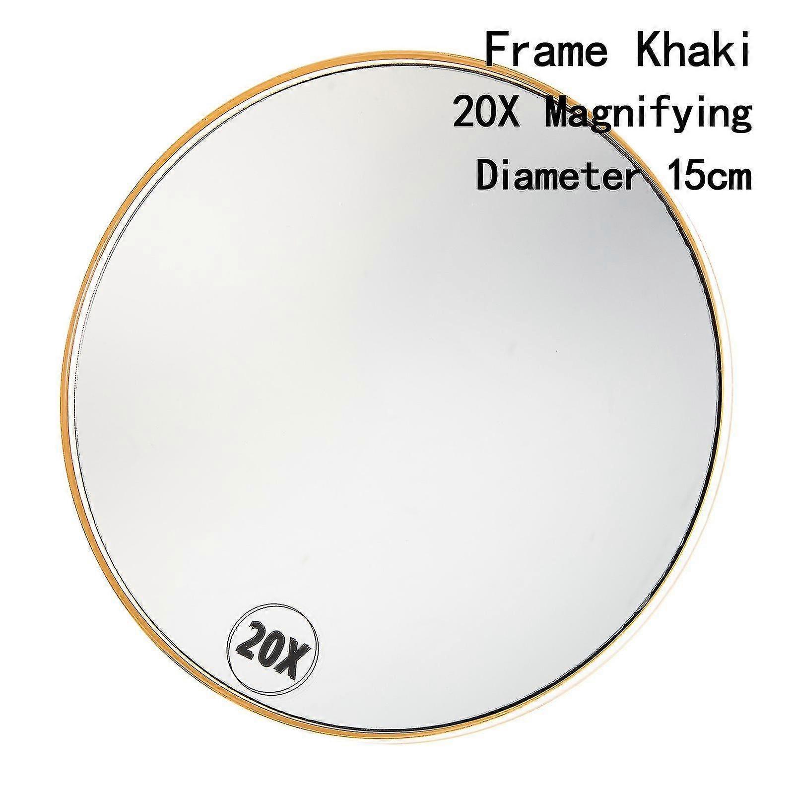 High Magnification Bathroom Mirror Flexible Makeup Mirror 20x Magnifying Mirror With 3 Suction Cups Cosmetics Tools Round Mirror