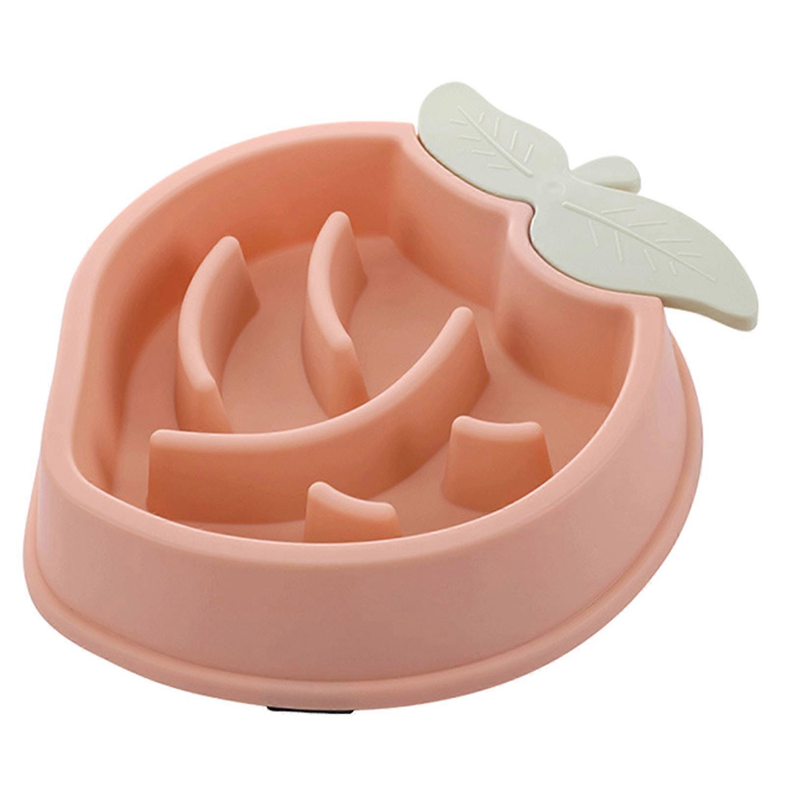 بطيئة المغذية الأوعية متعة شكل لغز تغذية وعاء تفاعلية جرو الغذاء أوعية صديقة للبيئة صحية غير انزلاق تصميم وردي