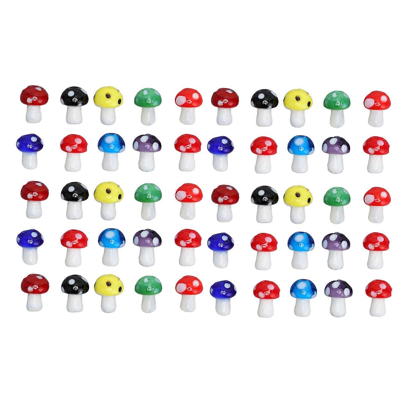 Mushroom Beads, Decorative, DIY, Bracelet Beads