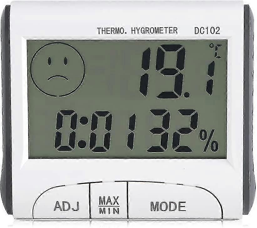 Hygrometer, Multifunction Thermohygrometer; Home With Suction Cup Digital Lcd Display