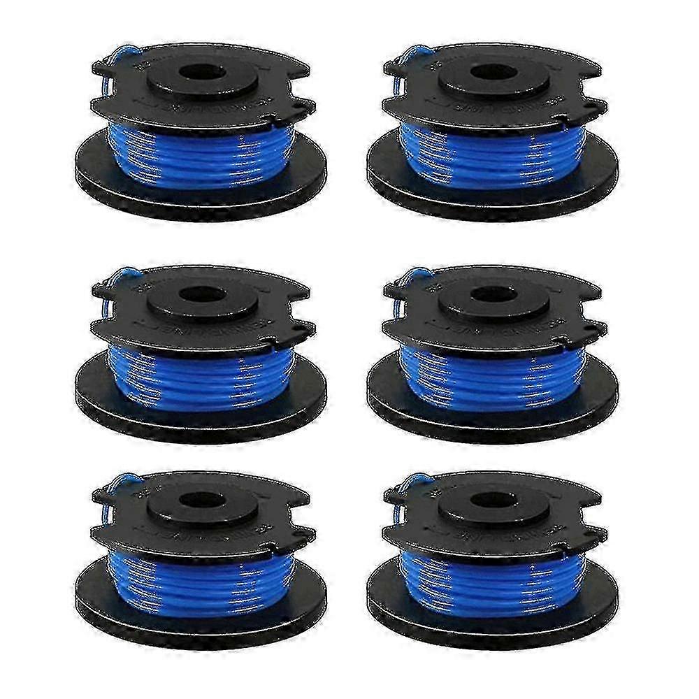 6 Pack Replacement Spools For Ryobi One+ Ac14rl3a Cordless Trimmers f26