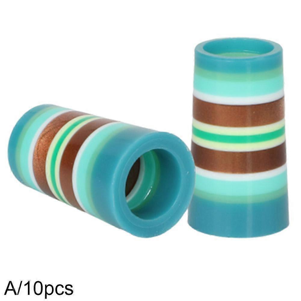 10Pcs Golfing Tapered Ferrules Parallel Colorful Striped Golfing Ferrules