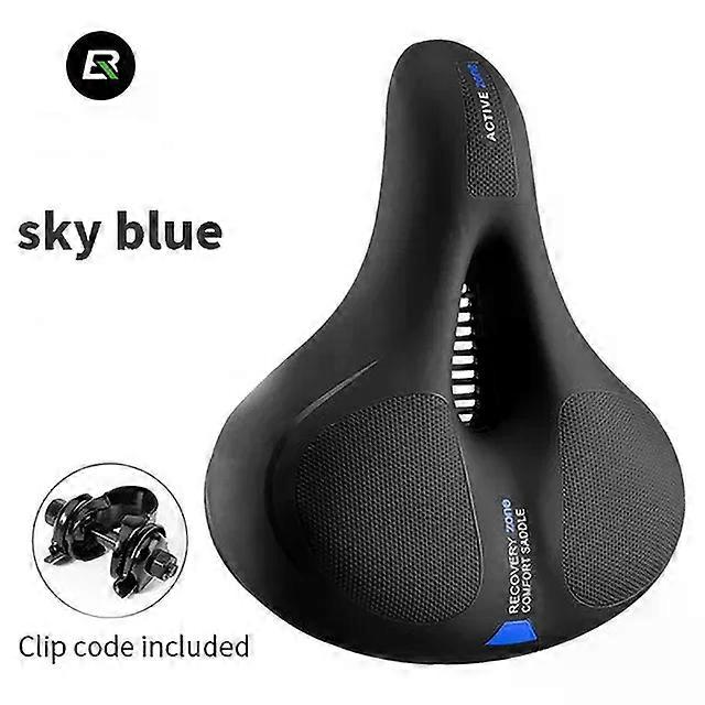 MTB Bike Bicycle Saddle Rail Hollow Breathable Absorption Rainproof Soft Memory Sponge Casual Road Cycling