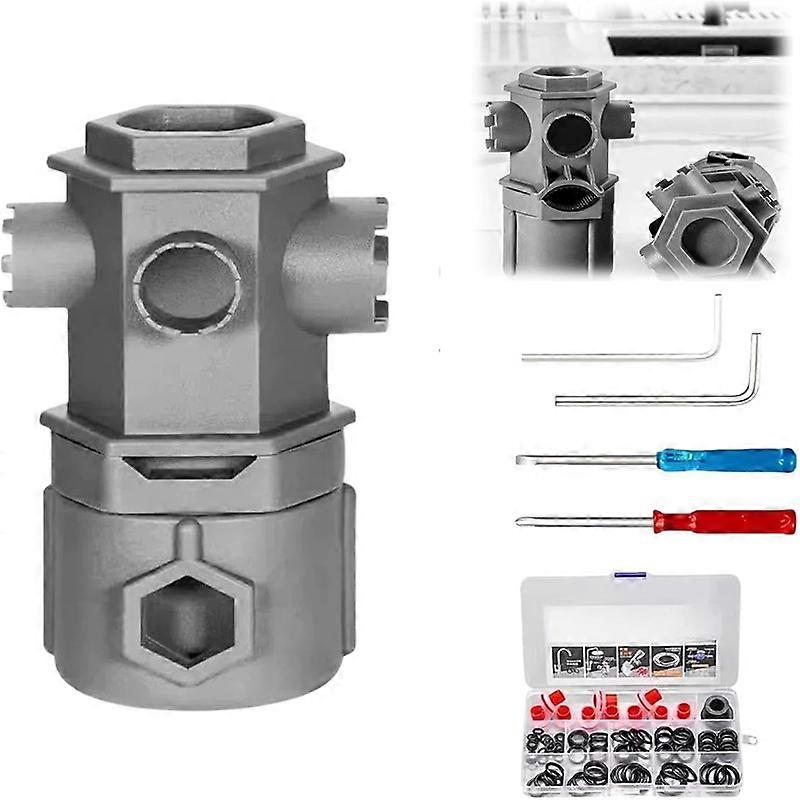 16 In 1 Wrench Tool Set For Faucet Kitchen Bathroom Multi-Purpose Maintenance Pipe Faucet Disassemble Aerator Replace Valve Core