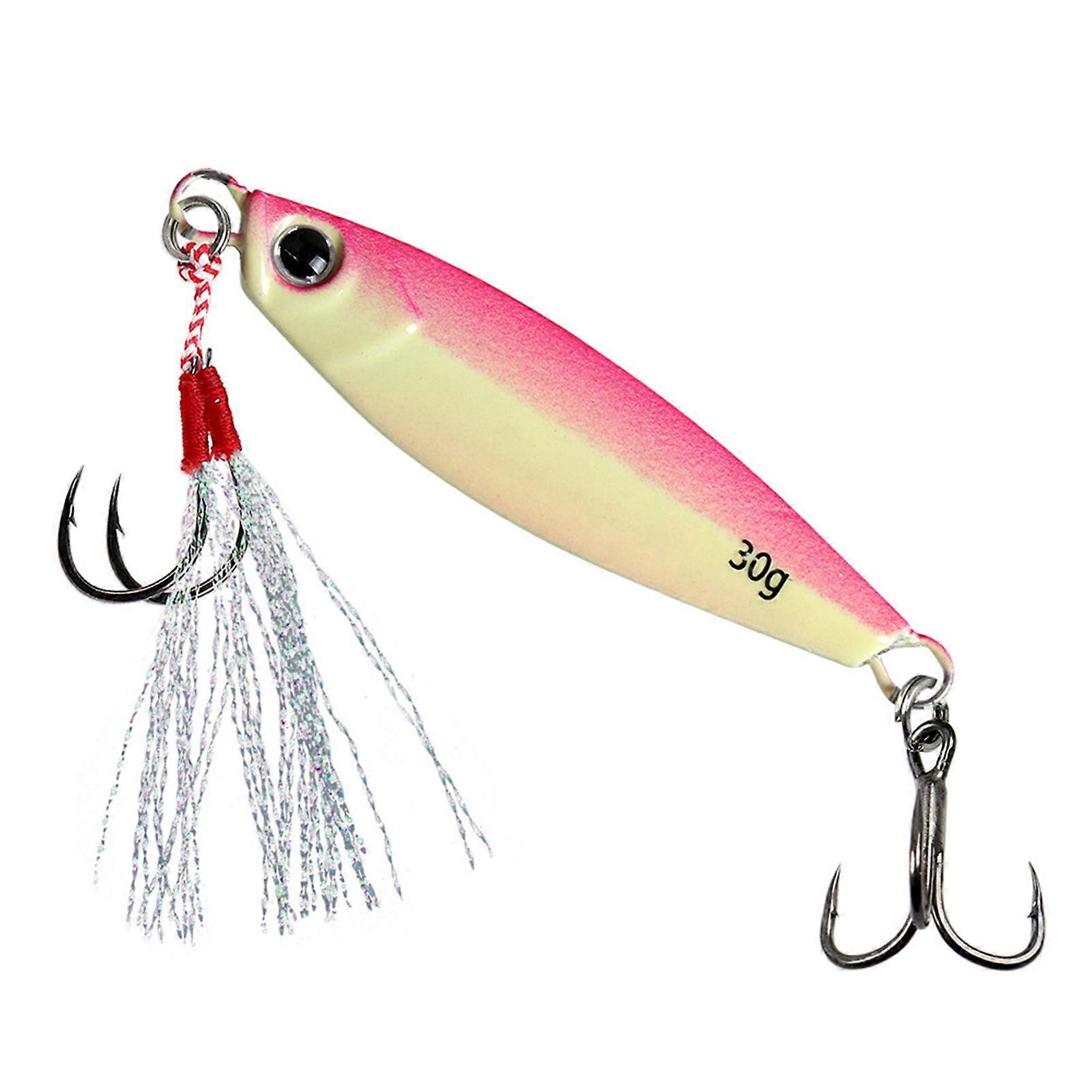 Luminously Fishing Baits Artificial Lures Long Casting Jigging Spoon Lure Hard Swimbait Fishing Jigging Hook Spinner Baits B
