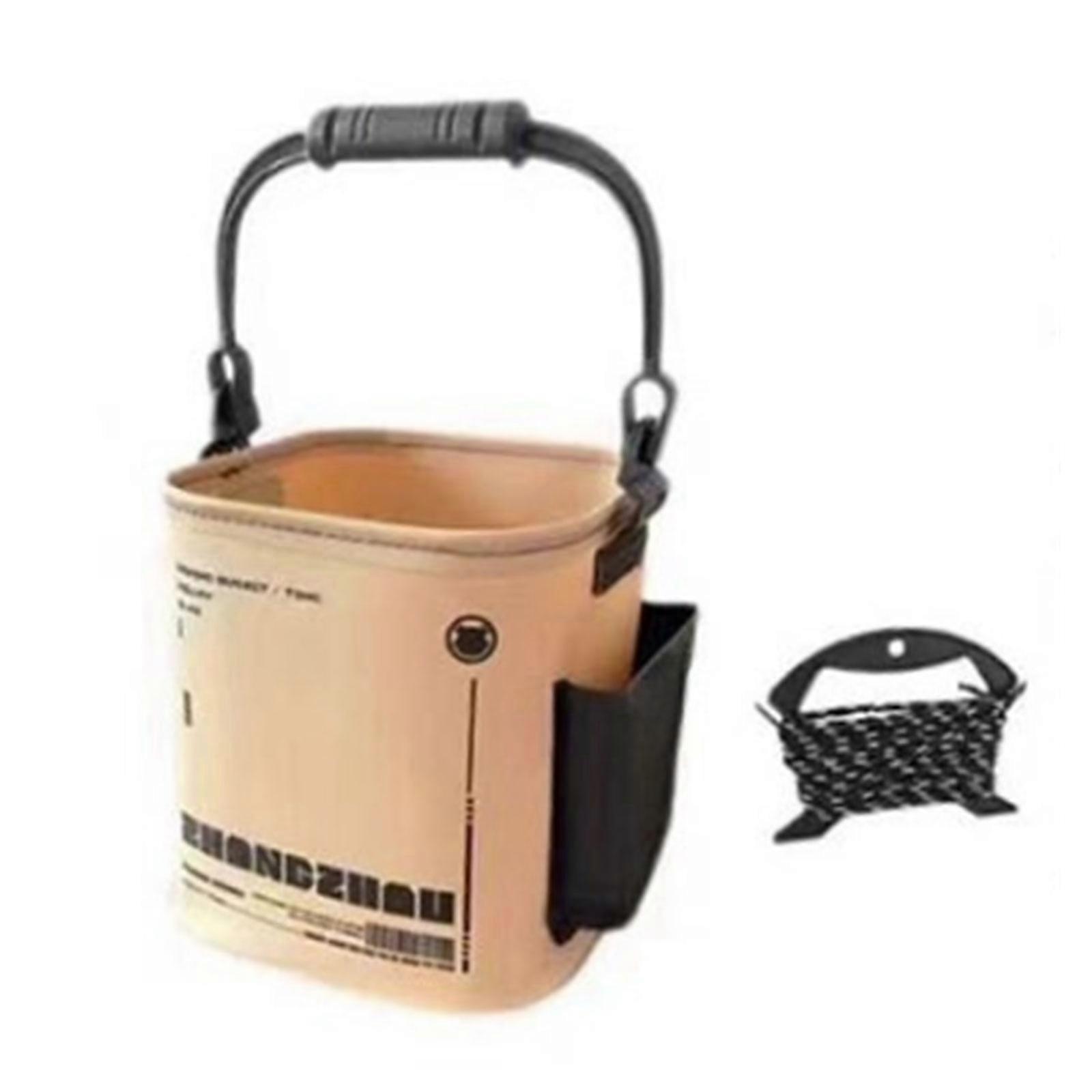 8L/14L Multifunctional Outdoor Fishing Bag Bucket Foldable Fishing Bucket Storage Box Live Fish Container