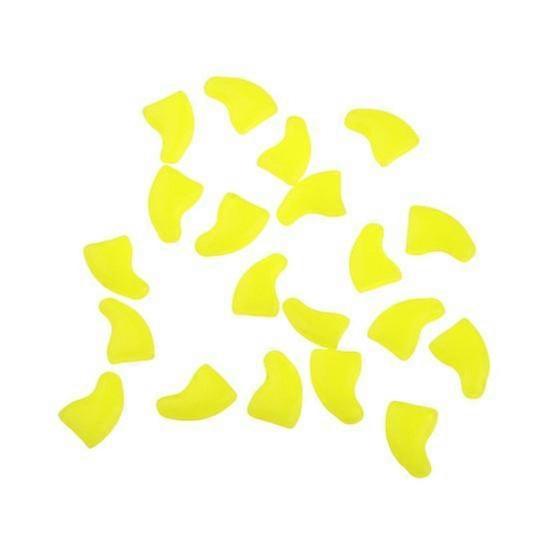 20Pcs Pet Nail Caps with Adhesive Fashionable Pet Claw Covers Cat Nail Tip Claw Protector Pet Accessory for Dogs Cats