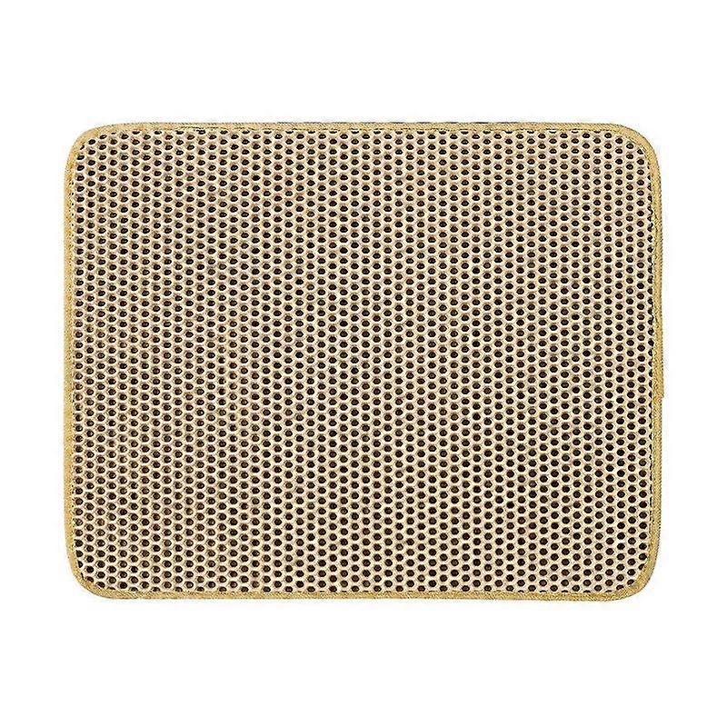 Cat Litter Mat Breathable Double Strainer Anti-flaking Absorbent Deodorant Anti-splash Cat Scratching Non-slip Cat Toilet Mat