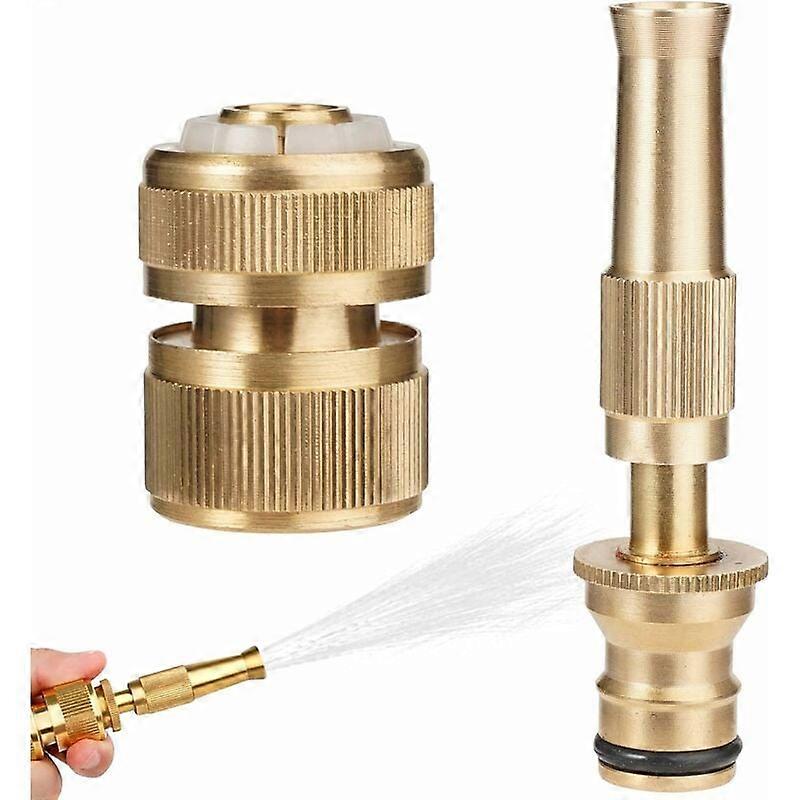 Garden Expandable Hose Repair Kit, Solid Brass Construction Quick Connector