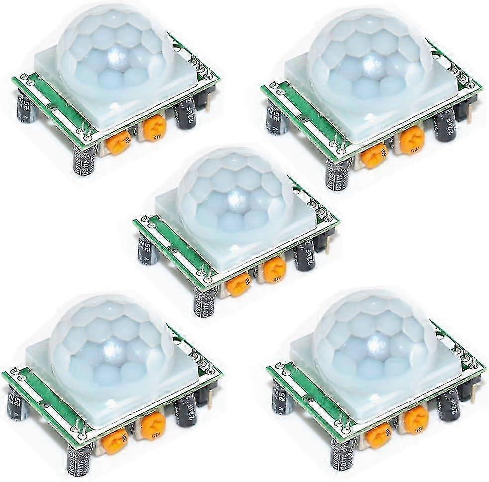 5pcs Hc-sr501 Human Body Pyroelectricity Infrared Pir Motion Detector Sensor Module