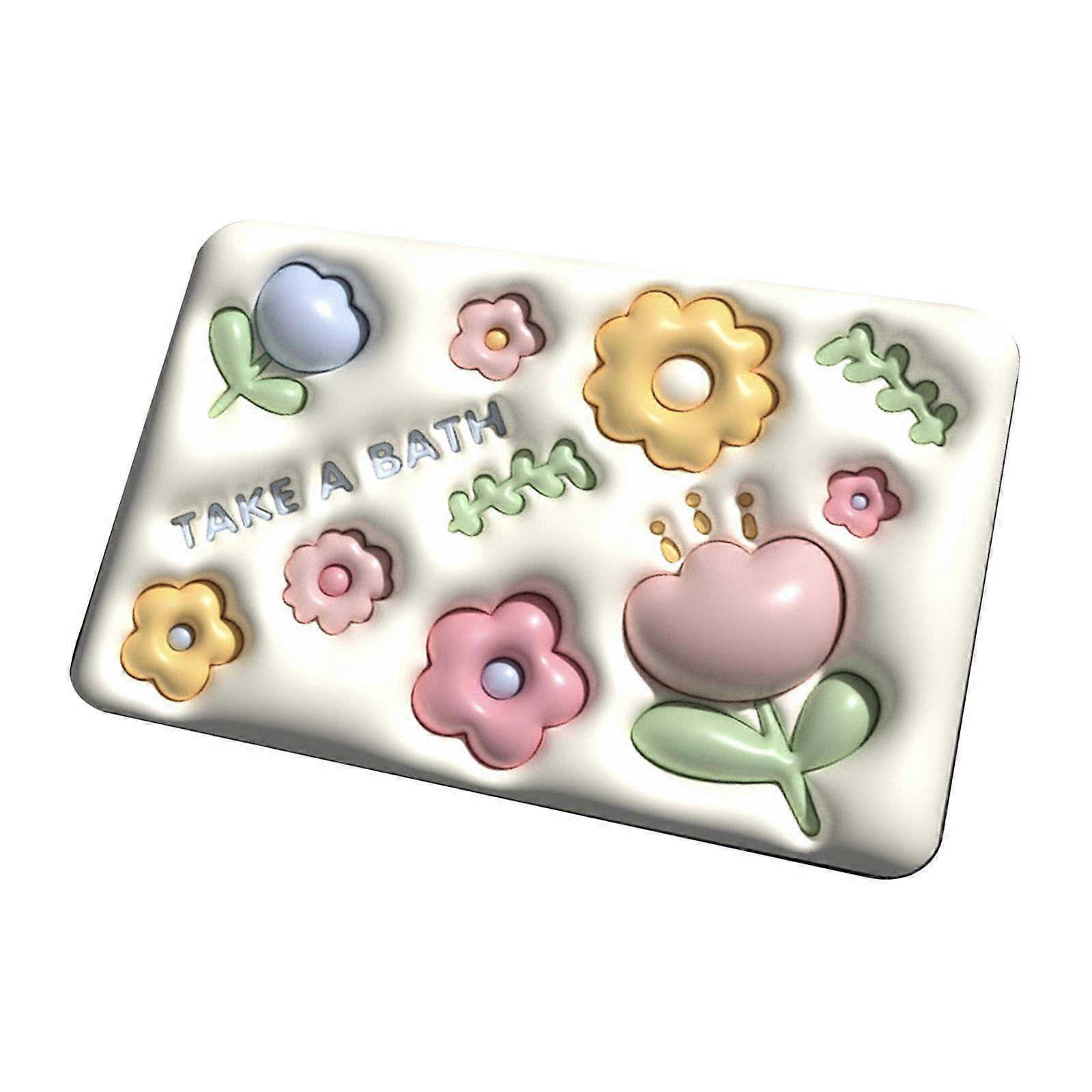 3D Bath Mat Bathroom Rugs, Easy Clean Multi Functional Absorbent Bath Carpet