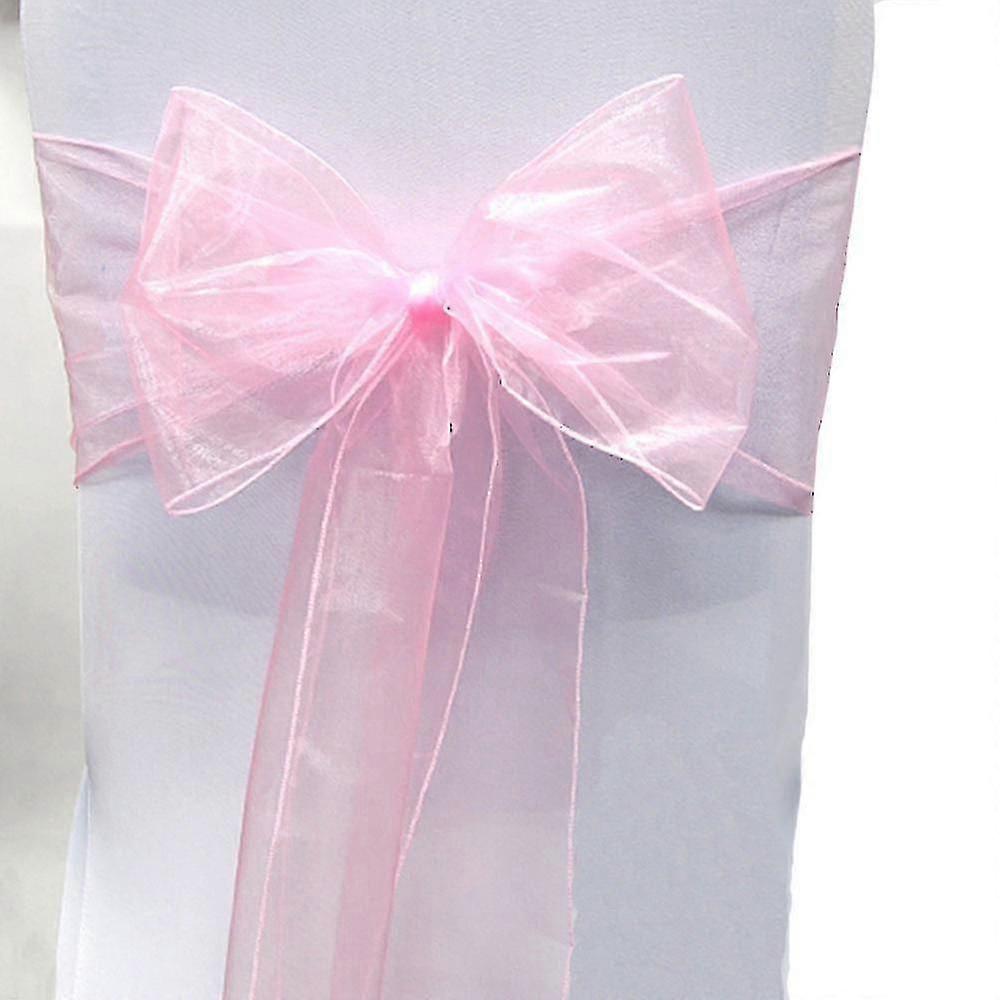 الأورجانزا كرسي غطاء واسعة تول الأقواس الشريط التعادل حفل زفاف فندق Decoration_ جديد