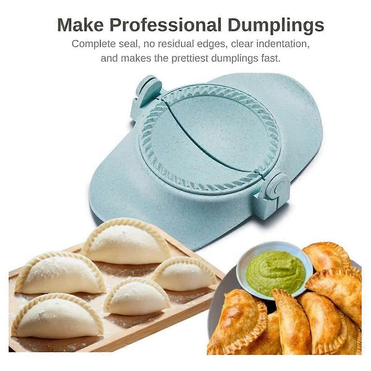 Dumpling Maker,Empanadas Mold Maker Set (Blue)