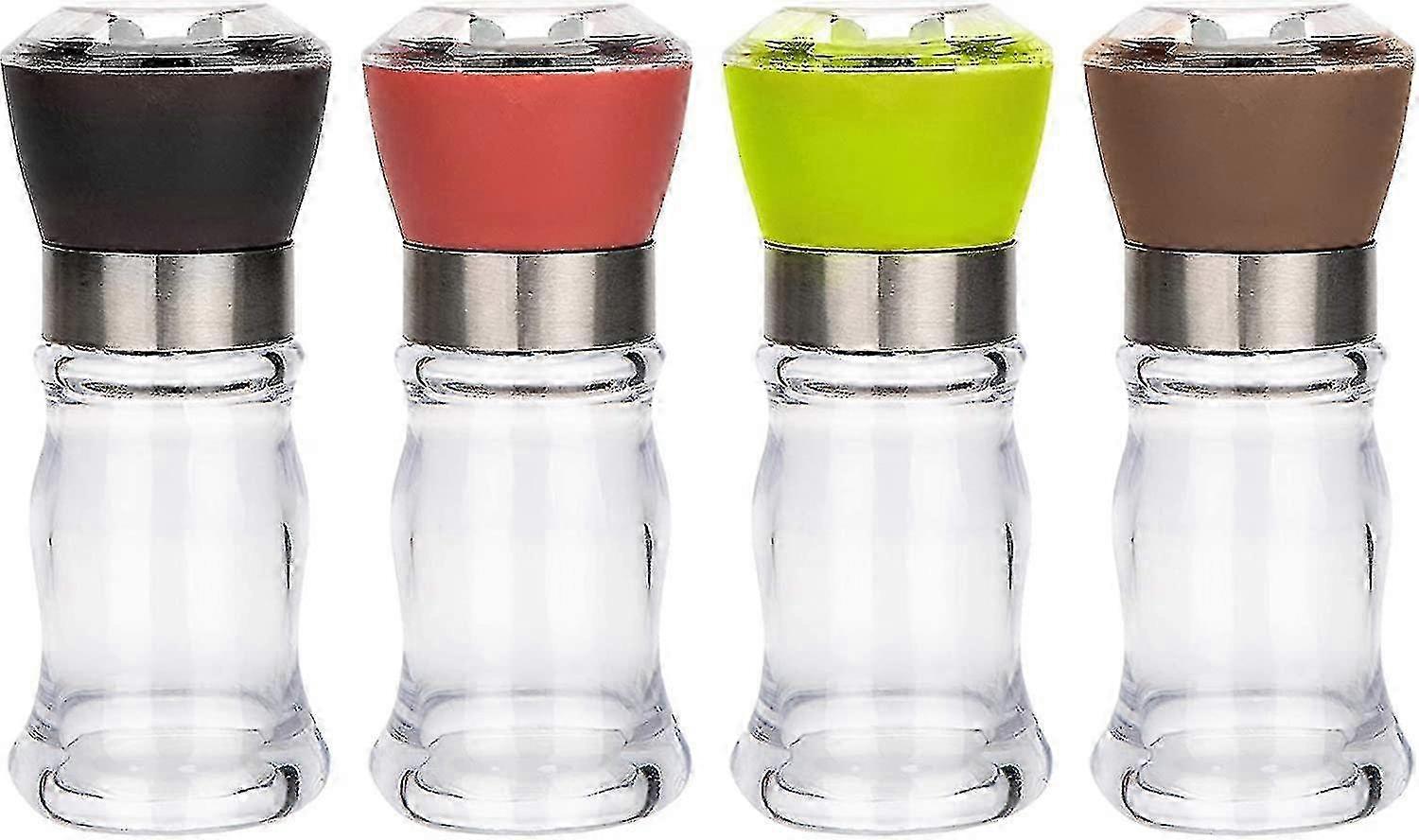 Manuaalinen pippurimylly, 4 kpl suola- ja pippurimyllysarja, yrttimaustemylly, suola- ja pippurimyllyt, Suita SZRH AG