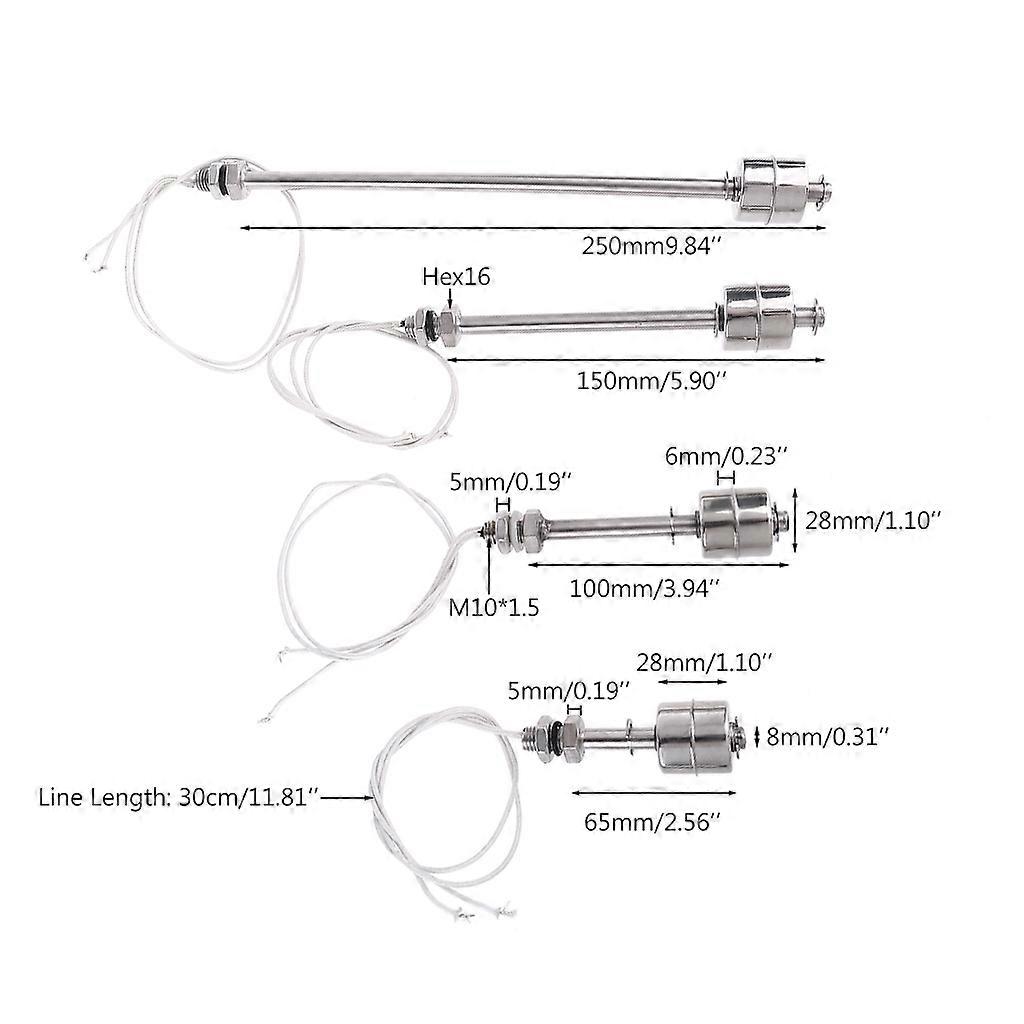 Stainless Steel Ball Float Switch Tank Liquid Water Level Sensor Float Switch