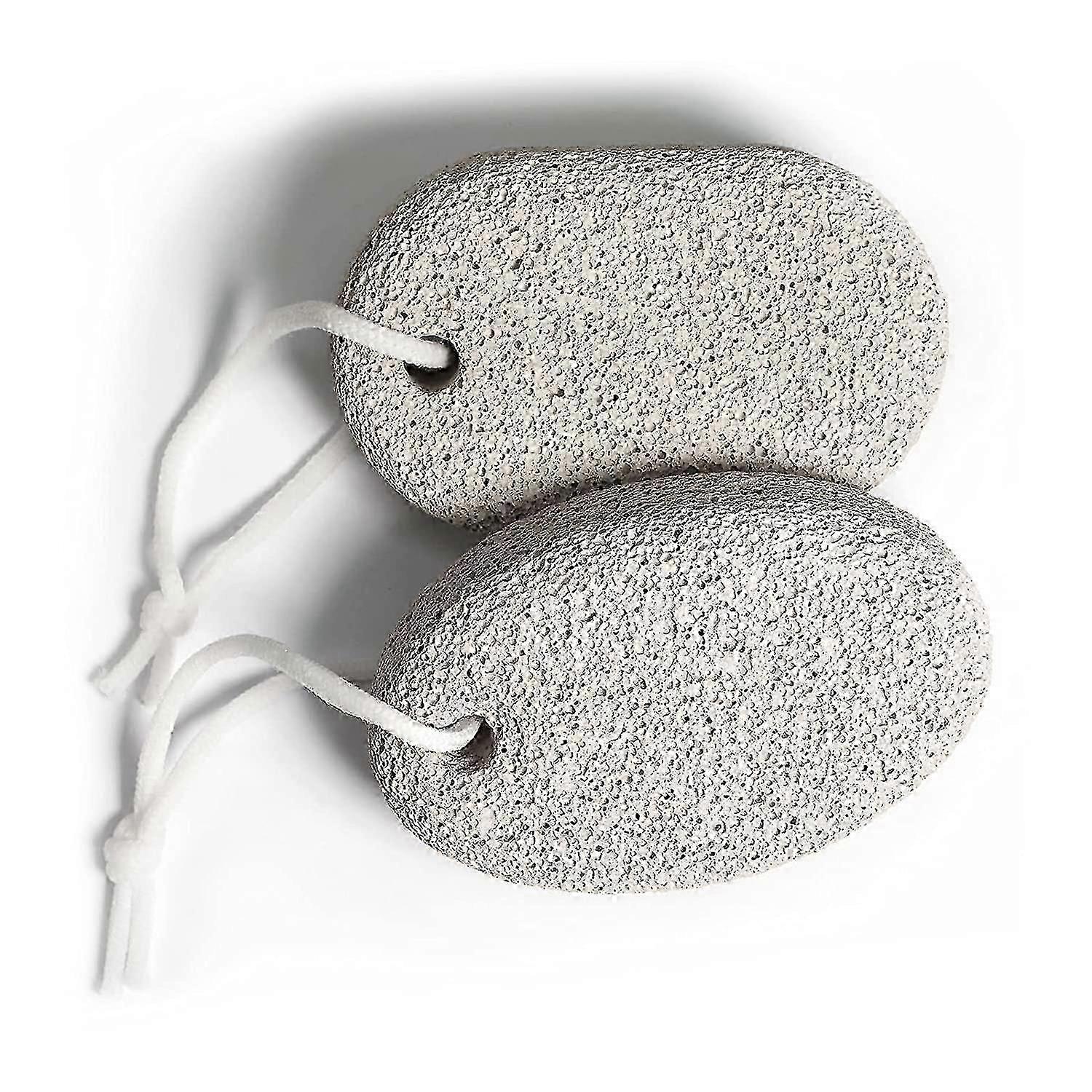For 2024 Natural Pumice Stone For Feet 2 Pcs - Lava Pedicure Tools Hard Skin Callus Remover For Feet And Hand, Pedicure Tool