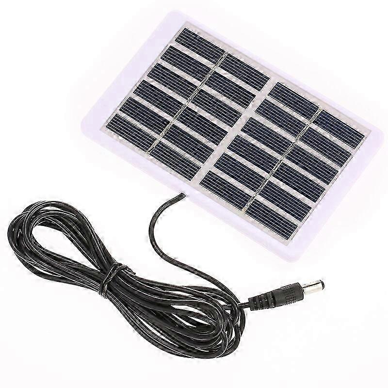 1.2W 6V laminated polycrystalline solar panel with plastic frame and 3M DC interface cable