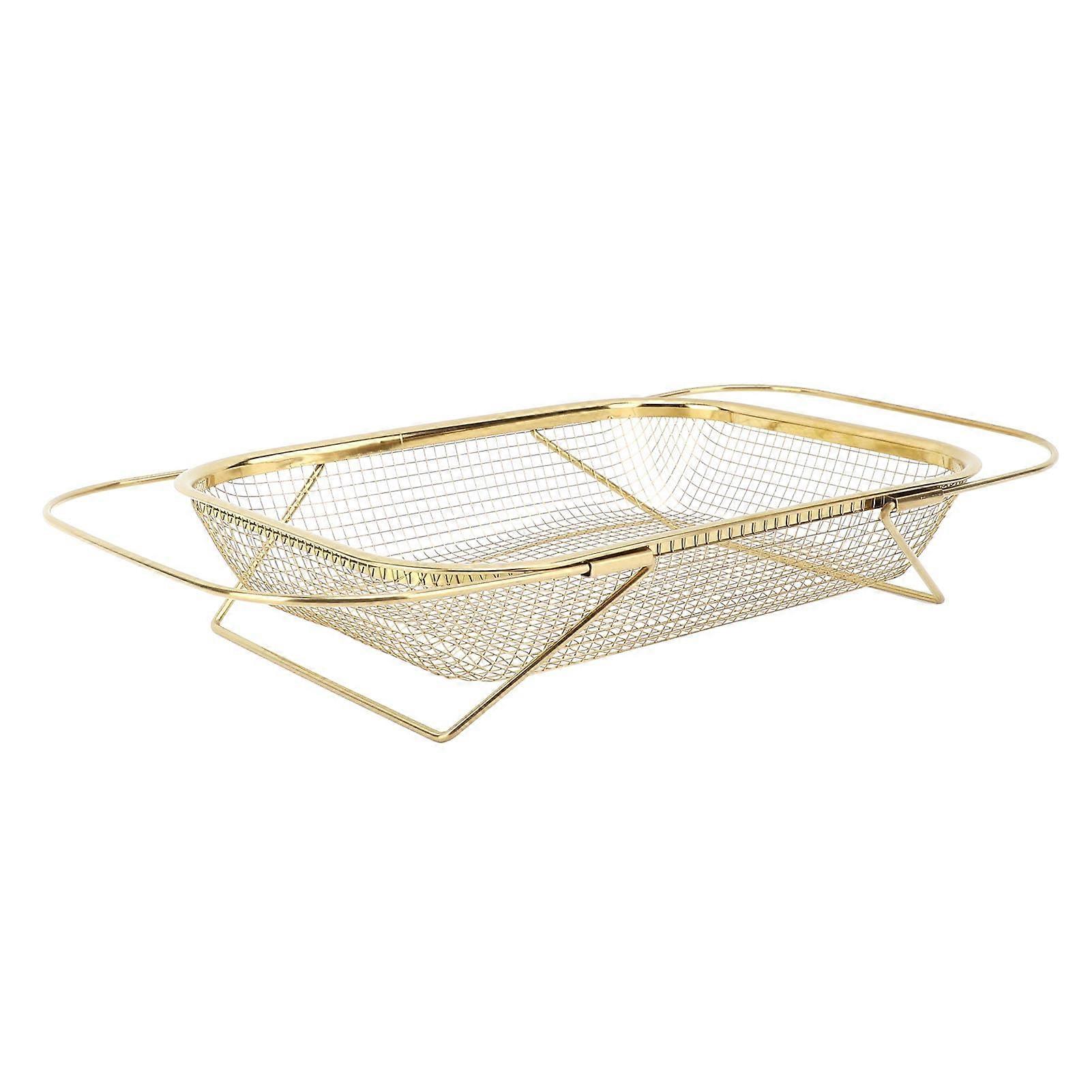 Expandable Stainless Steel Colander with Fine Mesh Strainer Basket for Kitchen Sink Essentials