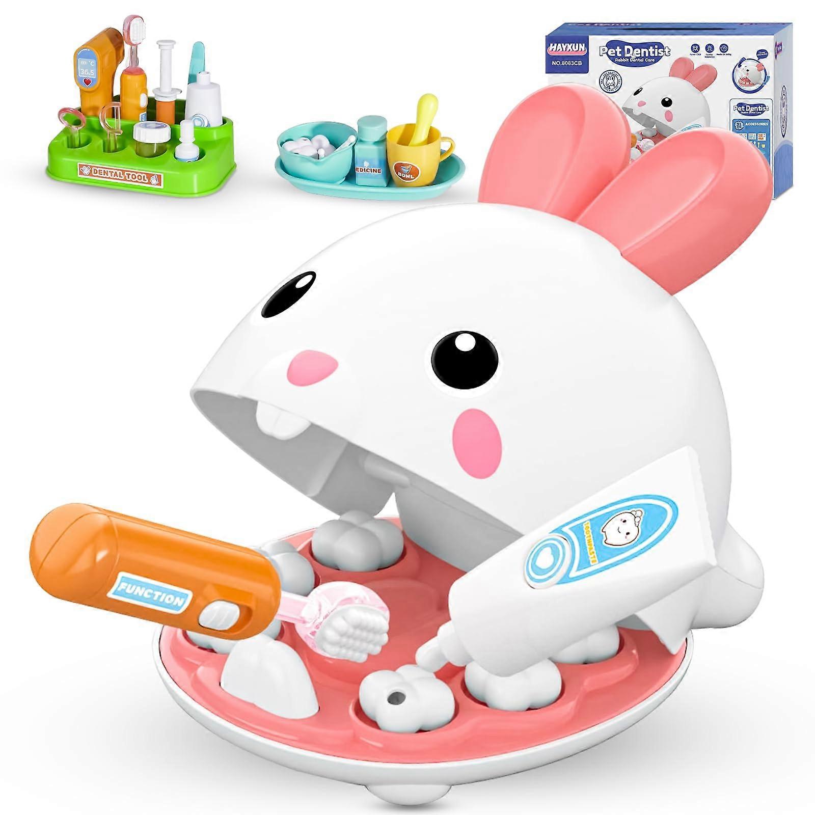 31 Pcs Dentist Kit for Kids Pretend Play Easter Basket Stuffers