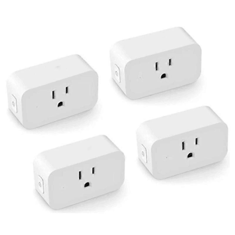 Smart US Plug WiFi Outlet Works with Alexa, Home,with Remote Control Function,4 Pack