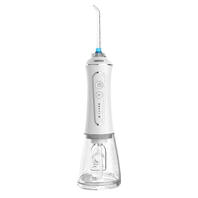 300ml Detachable Reservoir  Portable Cordless Oral Irrigator with 5 Pressure Levels（30-130psi） Water Flosser for Teeth Clearner  6 Jet Tips