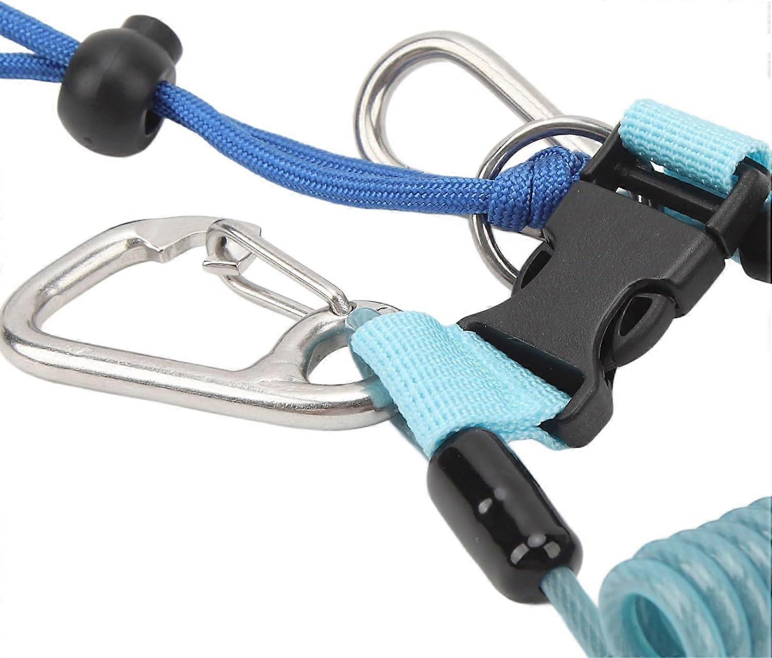VGEBY Corde à Ressort Anti-Perte Pour Caméra De Plongée – Acier Inoxydable, TPU, Boucle Rapide