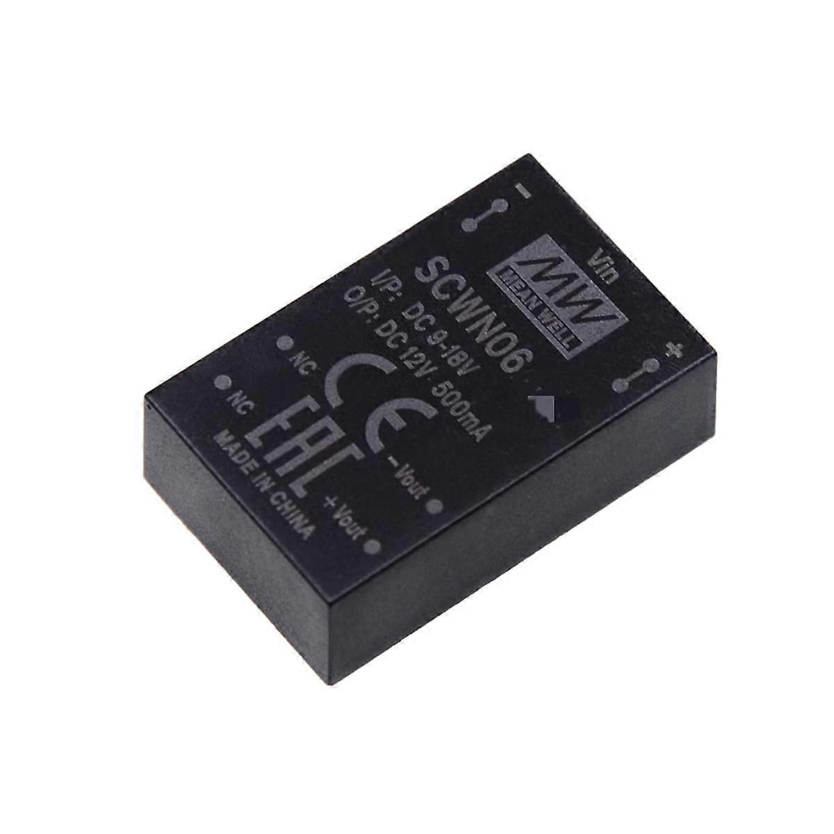 Mean Well DCWN 6W ±15V 200mA Power Supply Converter, DCWN06B-15 DC-DC Voltage Stabilized