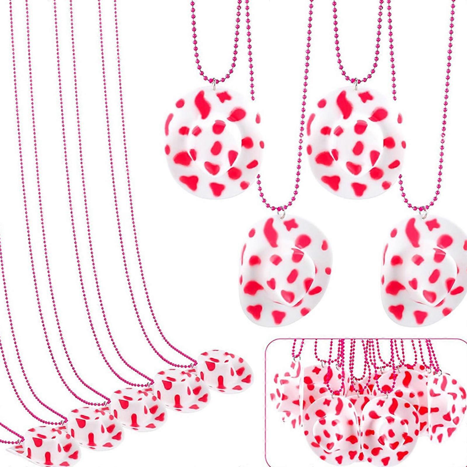 12 יחידות מסיבת כלה שרשרת זריקה כובעי קאובוי שרשרת ל מסיבת מקלחת כלה מסיבת חתונה פרה ורודה