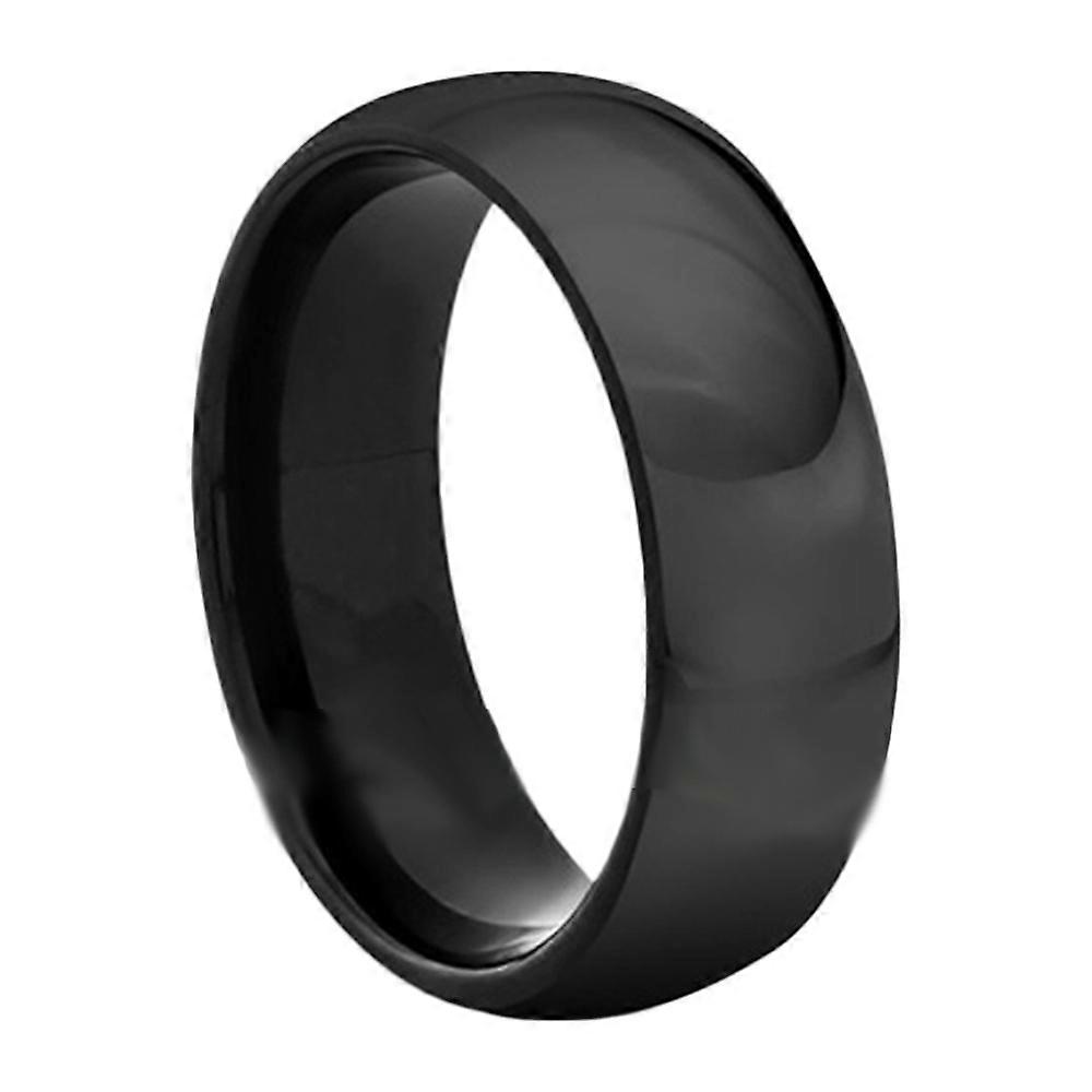 Silicone ring for men, stepped edge rubber wedding ring