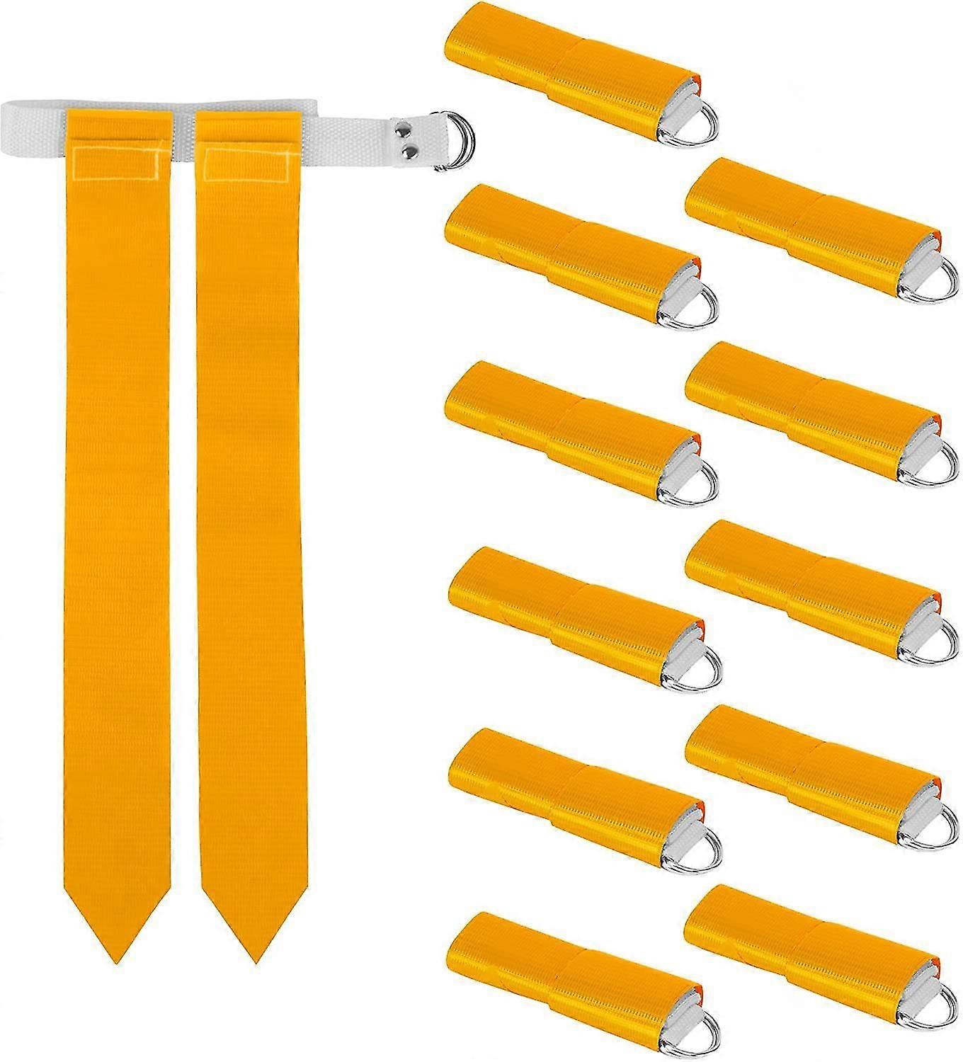 12-pack Flag Football Team Set - 12 Belts With 24 Flags, Accessories For Flag & Touch Games, Practices, & Training