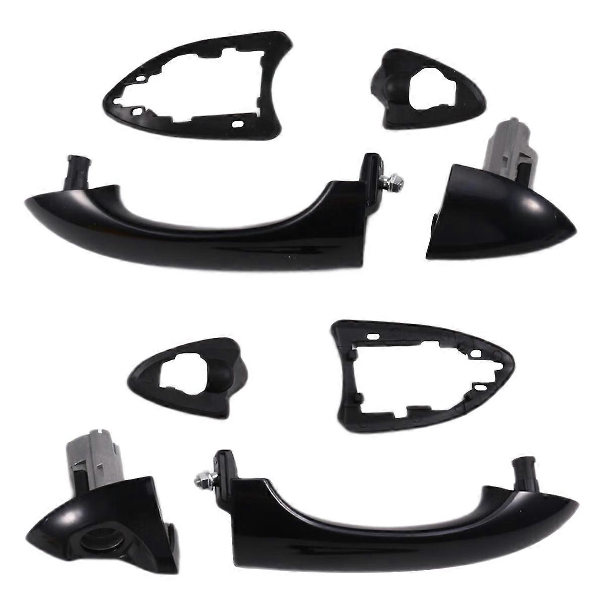 Front Left+Right Exterior Door Handle for X5 E53 2000-2006 Outer Door Handle 51218243617 5121824361