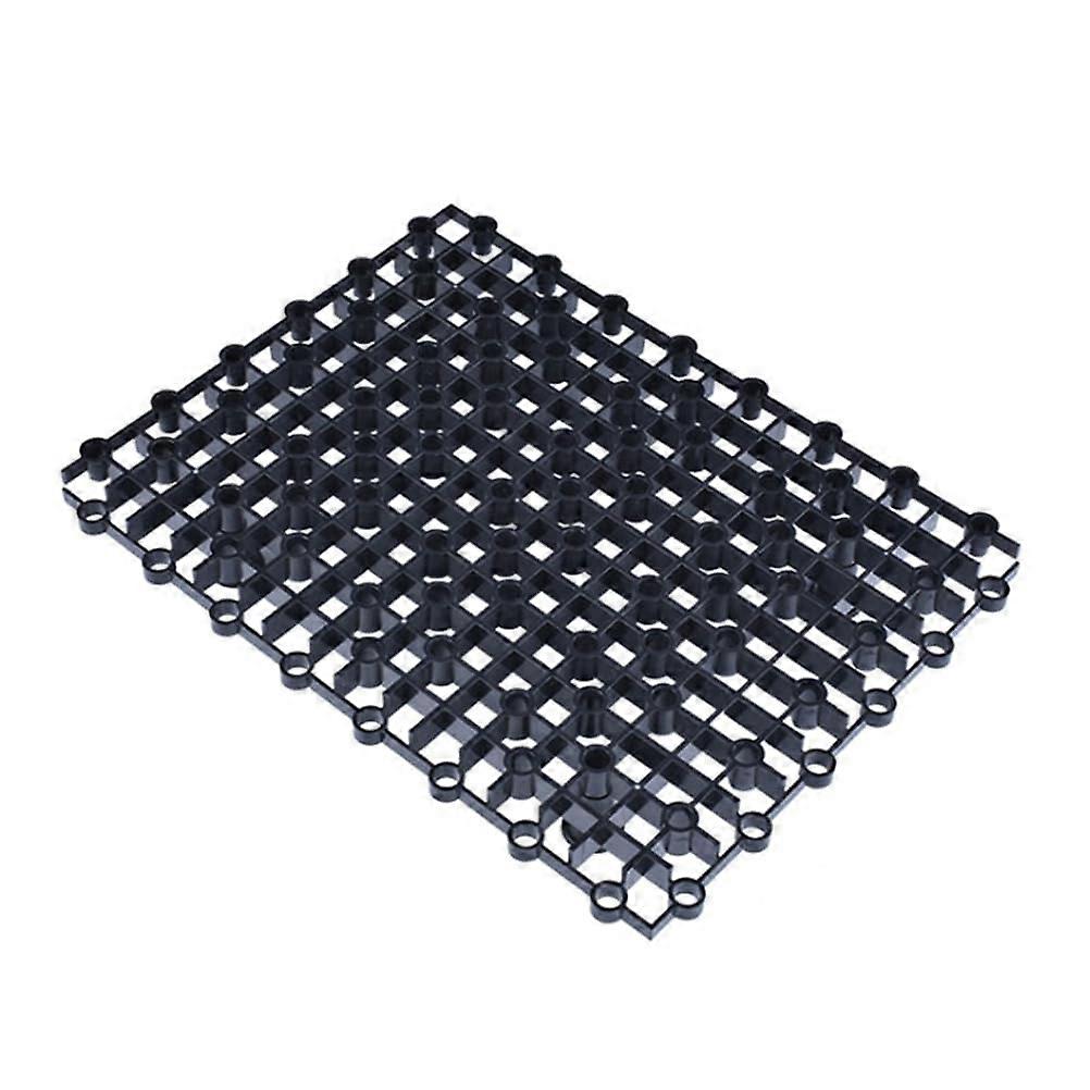 "2pcs PVC Fish Tank Bottom Filter Plate with 8 Nails, Multi-Function Black Aquarium Divider for Freshwater and Saltwater"