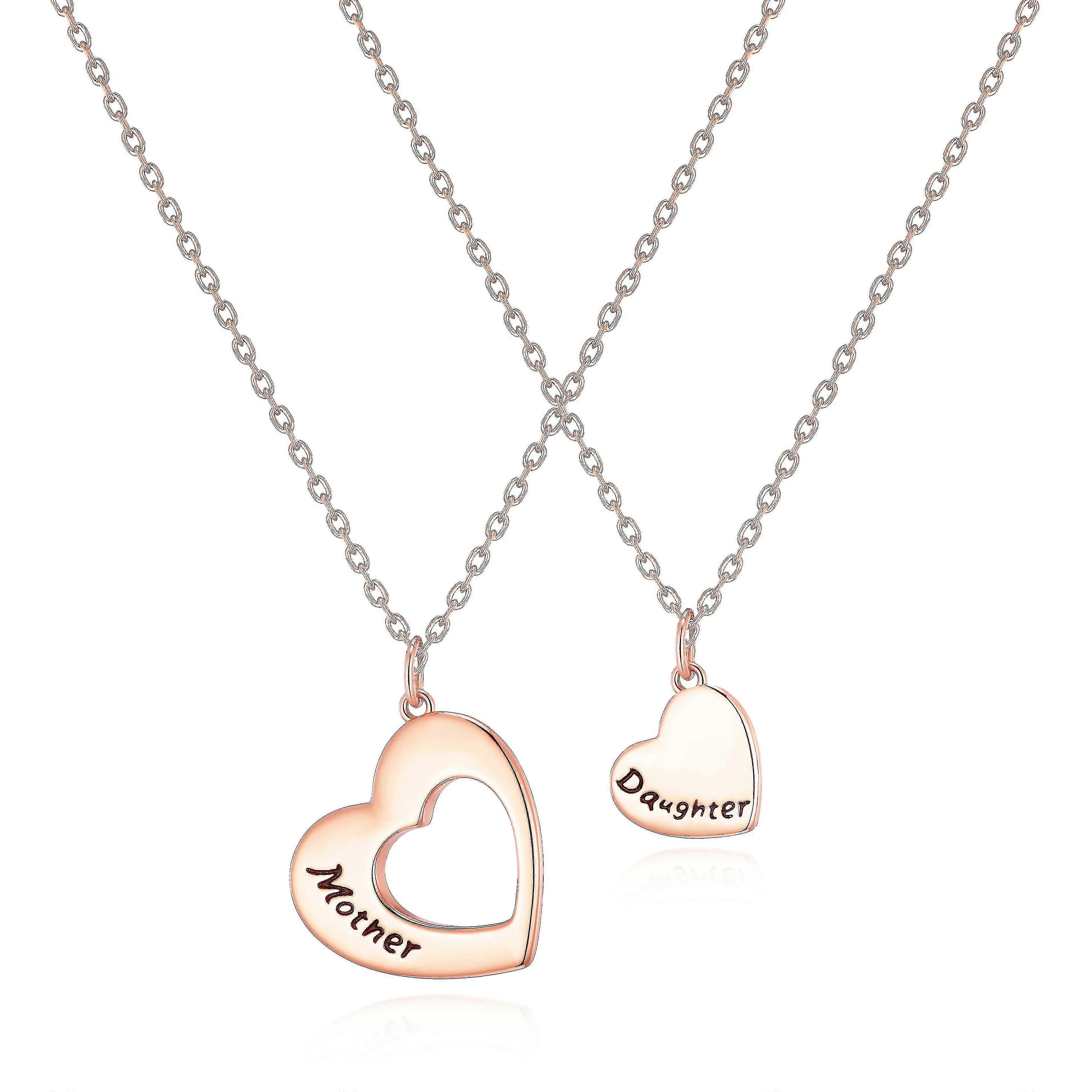 Rose golded sada náhrdelníků pro matku a dceru