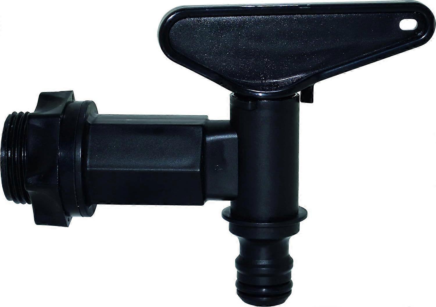 Plastic tank faucet 1/4 turn Automatic nose Black