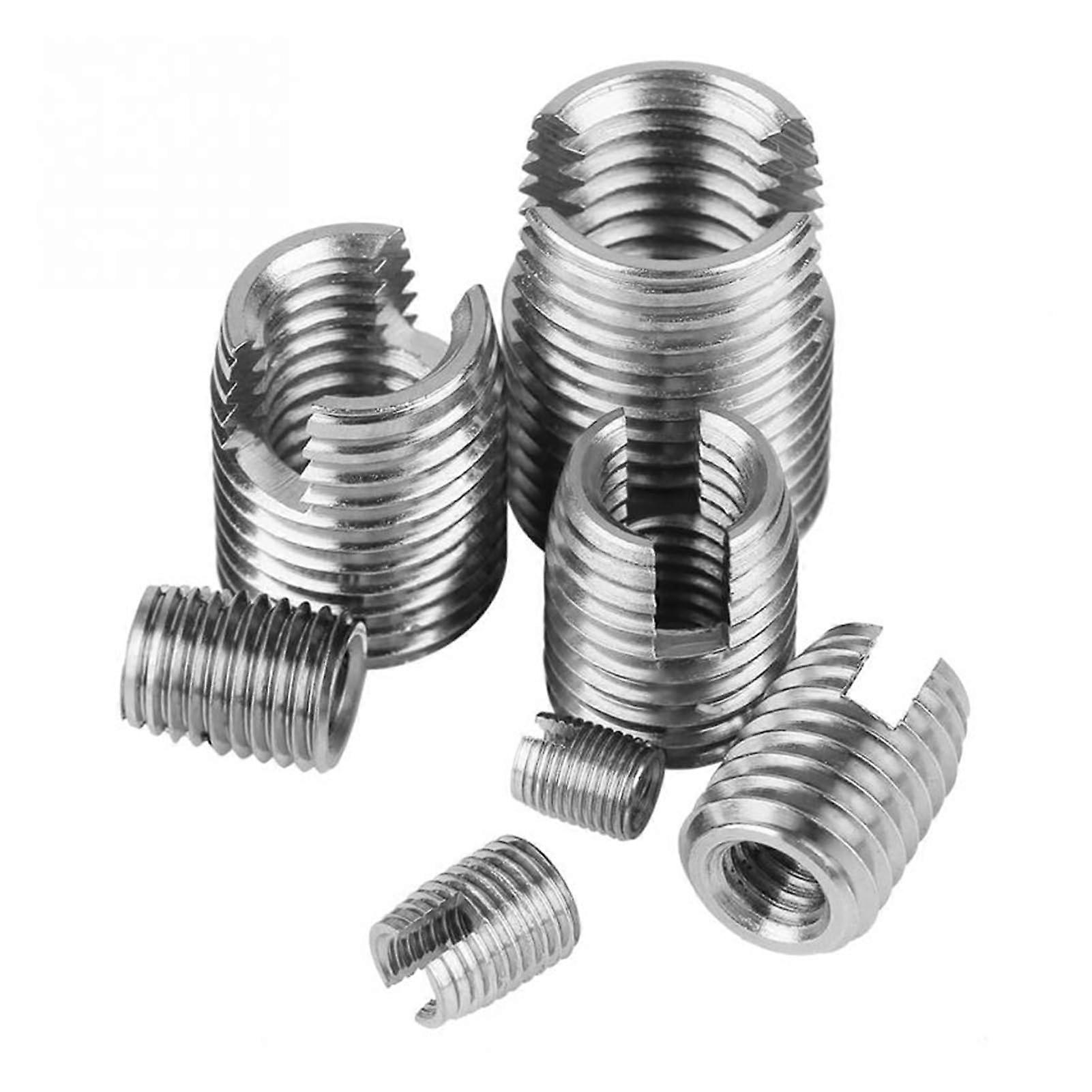 Stainless Steel Thread Insert Set - 50 Pcs, Inner Thread Self-Tapping Inserts for Repair, Ferreteria Nicely