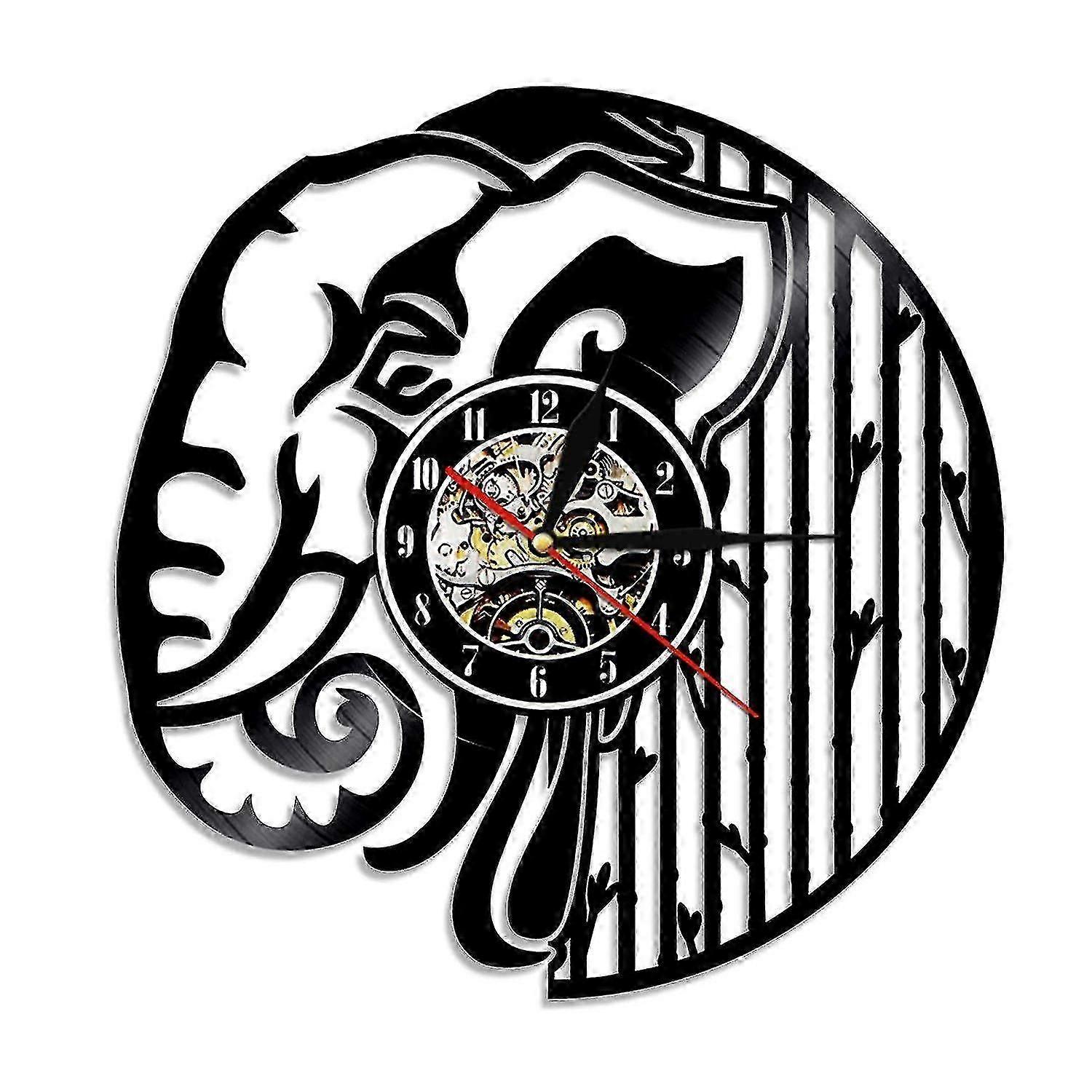 Vinyl Record Wall Clock Retro Wall Clock Led Night Light Wall Clock