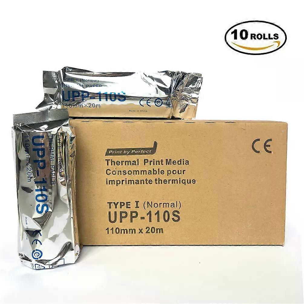 UPP 110S (10 rollen) 110 mm x 20 m voor Sony ultrasoon thermisch printerpapier