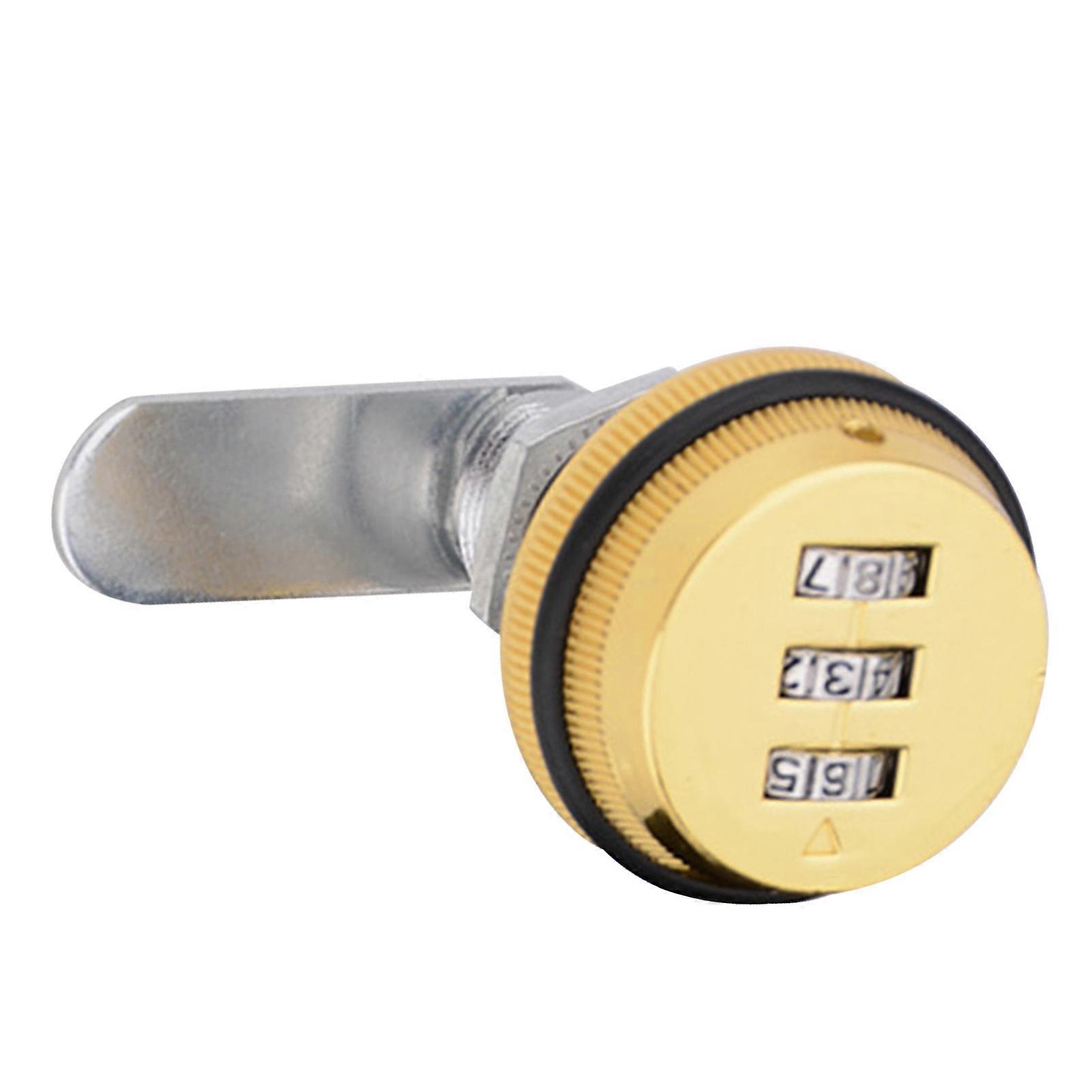 Secure 3-Digit Combination Cam Lock - Durable Password Lock for Cabinets and Mailboxes