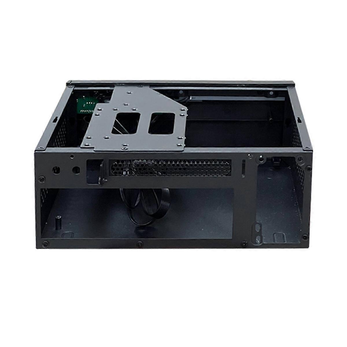 Mini ITX Computer Case HTPC Chassis with 4XUSB Support 1U PSU Compatible with MINI-ITX Motherboard