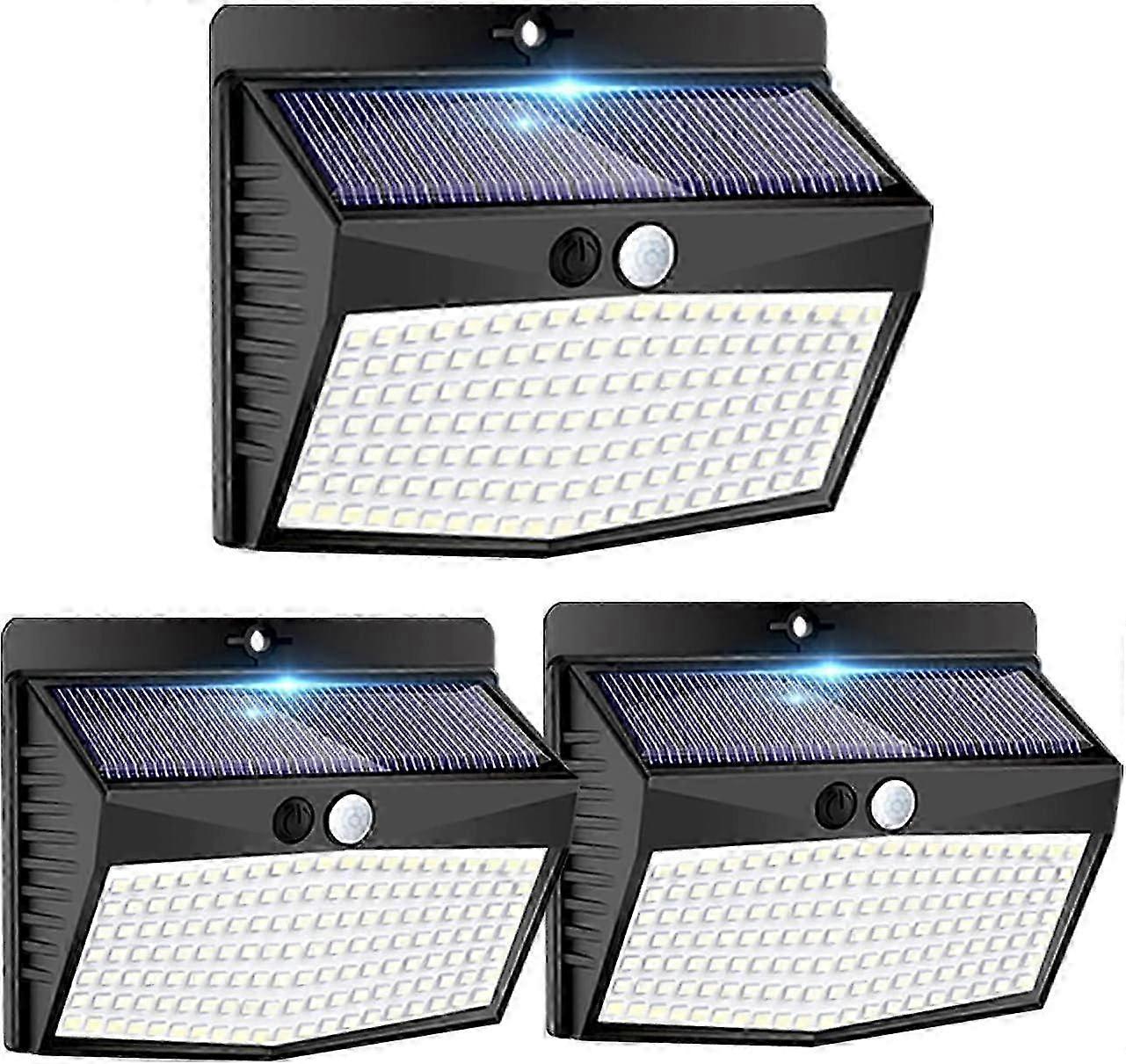 Lampe d’extérieur avec détecteur de mouvement, projecteur LED étanche solaire