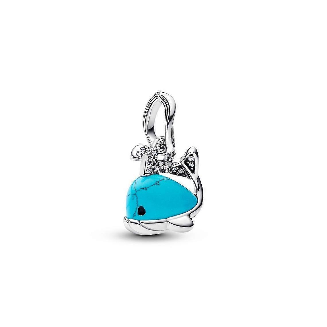 Türkis Wal Anhänger Charm 793822C01