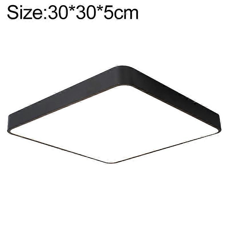Macaron LED Square Ceiling Lamp, White Light, Size:30cm